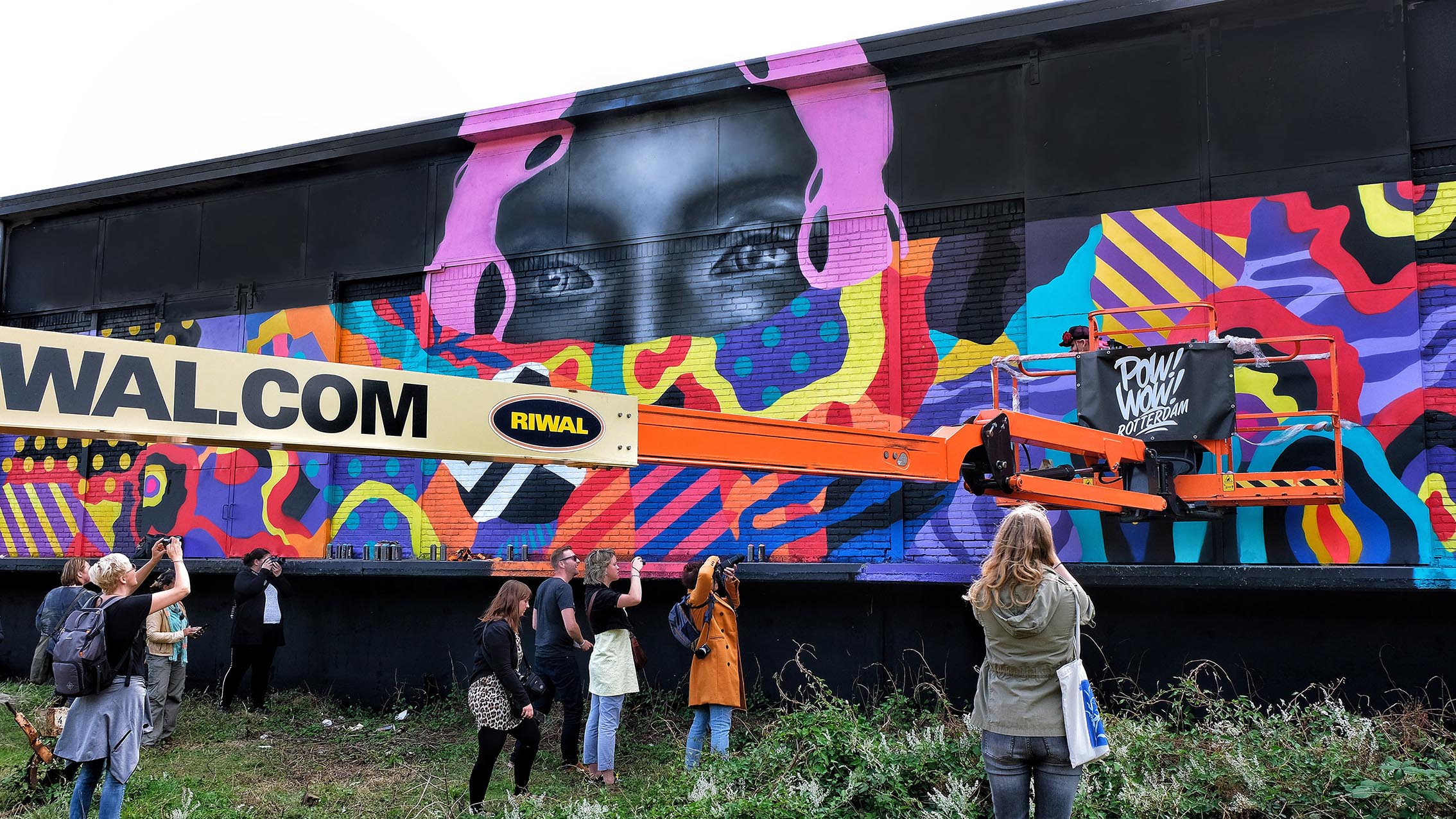POW! WOW! Rotterdam festival - mural by Dina Saadi- -