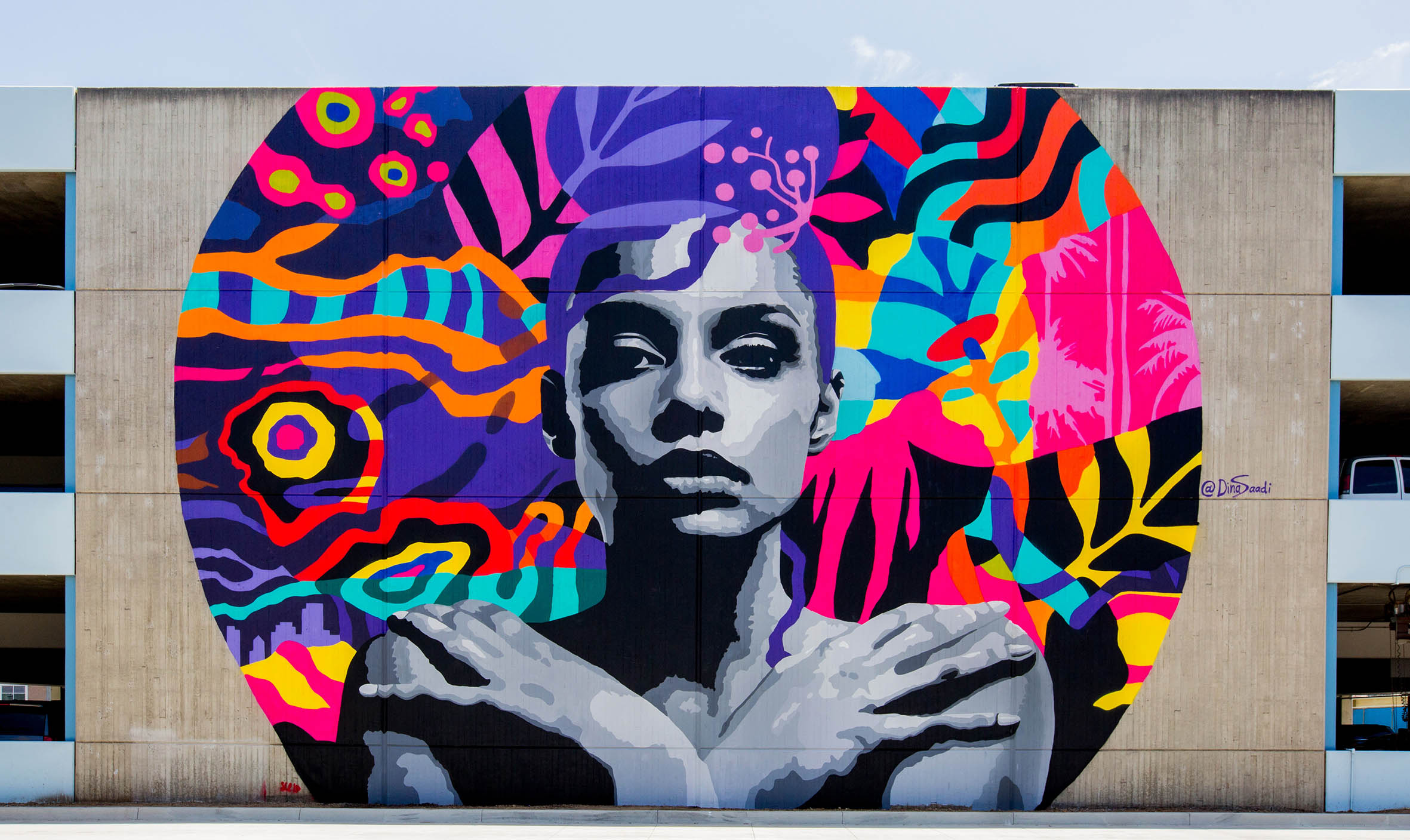 pow wow Long Beach Dina Saadi mural art